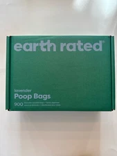 Earth Rated Dog Waste Bag Dispenser + 900 Leakproof Lavender Scent Bags for Poop