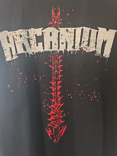 Arcanium Band Fan Music T-shirt Short Sleeve Black Men's - Picture 6 of 10