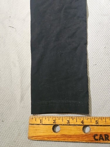 Adidas Pants Youth Girls Medium 12/14 Black Gold Glitter Logo Pull On Stretch - Picture 9 of 15