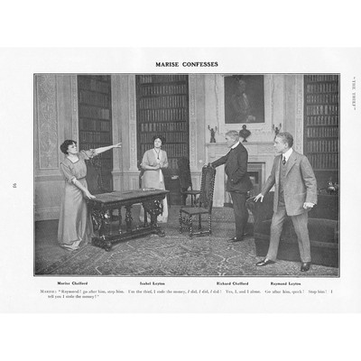 Szene aus Der Dieb im St. James's Theatre antiker Druck 1908