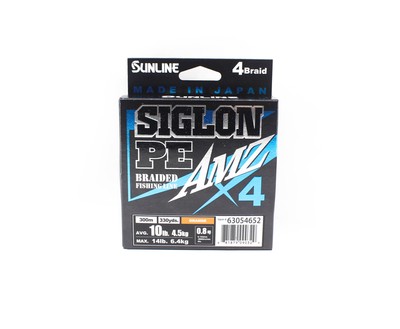 Sunline P.E Linie X4 Siglon AMZ 300M P.E 0.8 10LB Orange (0329)