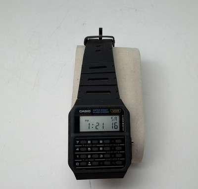 Casio Watch Calculator Men 3208 CA-53W Alarm Chronograph Digital Black