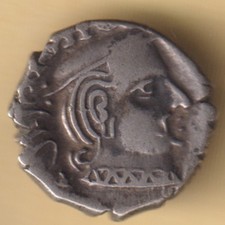 ANTIKE INDIEN WESTERN KSHATRAPAS SILBER DRACHME SELTENE M&Uuml;NZE