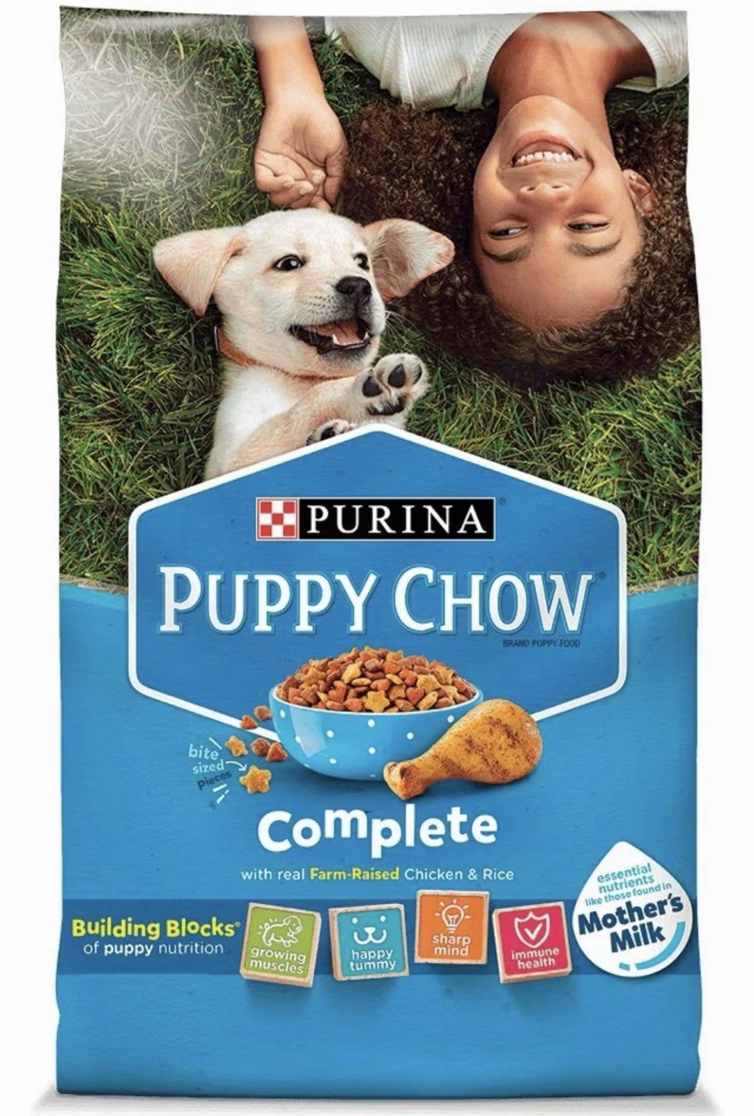Purina Puppy Chow Complete Dry Dog Food, High Protein Farm-Raised Chicken 30 Lb