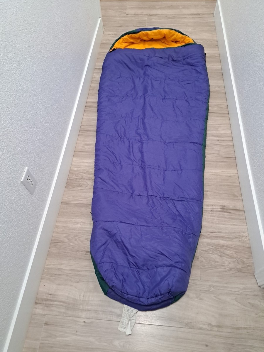 Ridgeway by Kelty Sleeping Bag Vintage Adult Unisex Hood Green