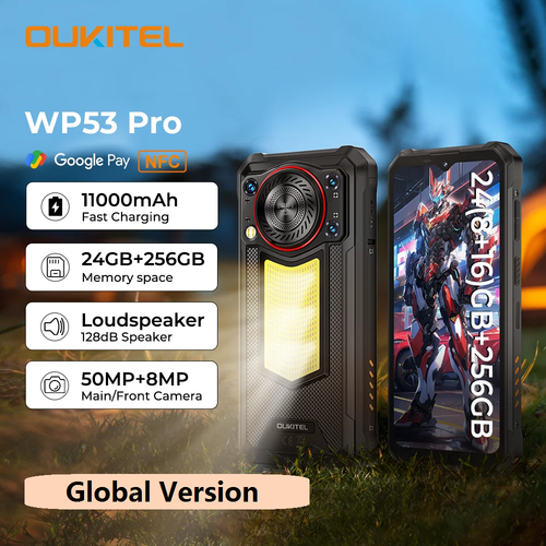 Smartphone Oukitel WP53 Pro Resistente 24GB+256GB Android 15 50MP Cámara 11000mAh - Imagen 2 de 19