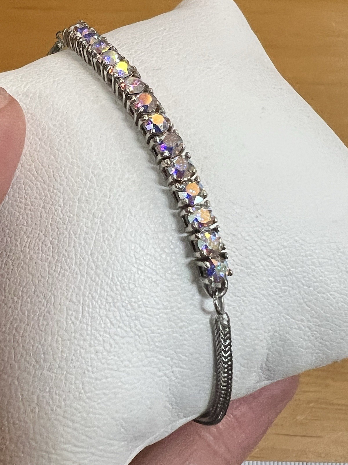 Djoy D'Joy Sterling Silver Rainbow Rhinestone Cin… - image 4