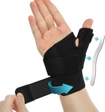 Thumb Wrist Support Brace Carpal Tunnel Sprain Splint Arthritis Right Black