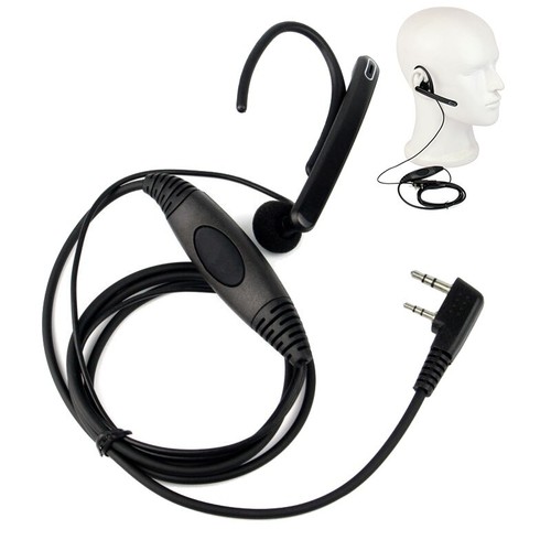 High Performance 2Pin Earpiece Mic PTT Headset for For BAOFENG Radio - Zdjęcie 2 z 13