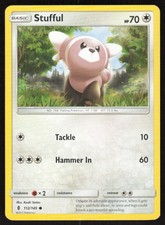 Pokemon Stufful Common 112/145 SM - Guardians Rising LP