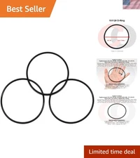 3-Pack Replacement O-Rings for Pentek Water Filters - Durable Buna-N Rubber