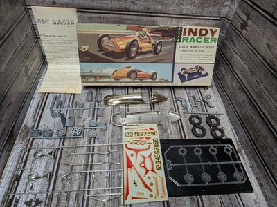 Vintage Hawk Indy Racer Indycar Plastic Model Kit 1962