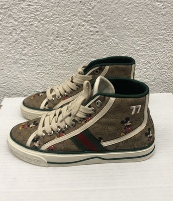 Gucci x Disney Mickey Mouse Tennis 1977 Sneakers Green Canvas EU 36 US 6 K208