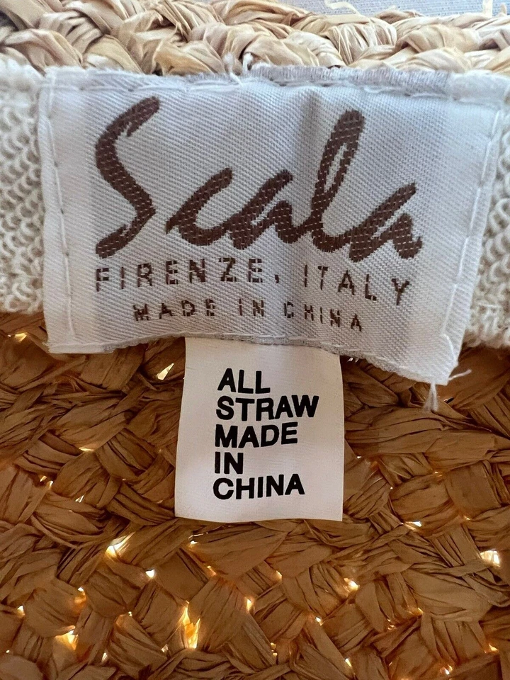 NUEVO Sombrero Colección Scala Para Mujer Talla Única Fibra Bronceada con Pajarita Negra Parasol Foto 2 de 4