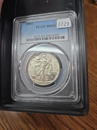 1944 WALKING LIBERTY HALF DOLLAR PCGS MS63
