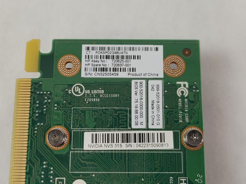 Nvidia Quadro NVS 315 1 GB DDR3 SDRAM PCI Express x16 Video Card - Picture 6 of 6