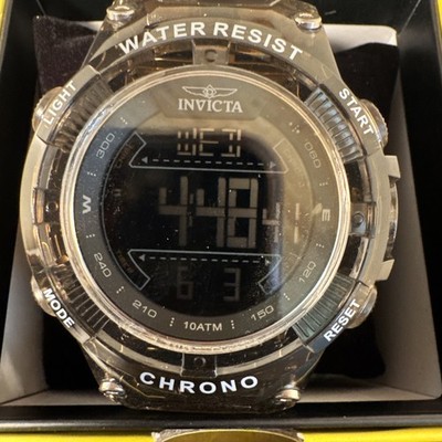New Invicta Men's 49043 Racing Burnout Chrono Digital Brown Rubber Strap Watch
