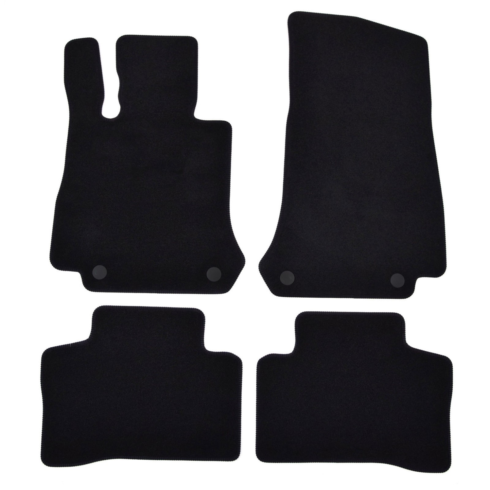 Tapis de sol en velours noir pour Mercedes GLC X253 et C253 de 2015 à 2022