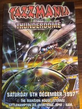 Tazzmania Rave Flyer , Thunderdome , STERNS ,A5 ,97