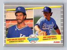 1989 Fleer - Major League Prospects Luis De Los Santos, Jim Campbell #646 (RC)