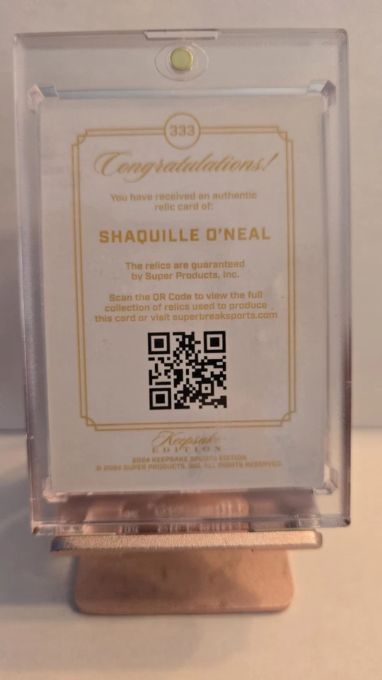 Reliquia gema Shaquille O'Neal #333 edición multideporte recuerdo 2024 una de una Foto 2 de 2