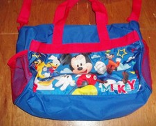 DISNEY MICKEY MOUSE Polyester Duffle Bag with Printed PVC Side Panels