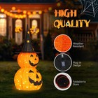 AplusChoice 2Pcs 3FT Halloween Collapsible Pumpkin Decorations 150 Lights Décor — photo 5
