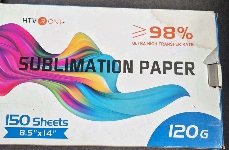 HTV 98% SUBLIMATION PAPER 120G 150 SHEETS 8.5X14