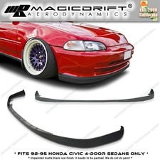 For 92 93 94 95 Honda Civic Eg Sedan Sir Style Front Bumper Lip Chin Spoiler Pu For 92 93 94 95 Honda Civic Eg Sedan Sir Style Front Bumper Lip Chin Spoiler Pu