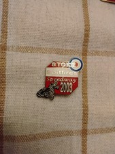 STOKE POTTERS  SPEEDWAY BADGE IN  SILVER 