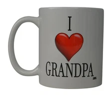 Rogue River Tactical Best Funny Coffee Mug I Love My Grandpa Heart Novelty Cu...