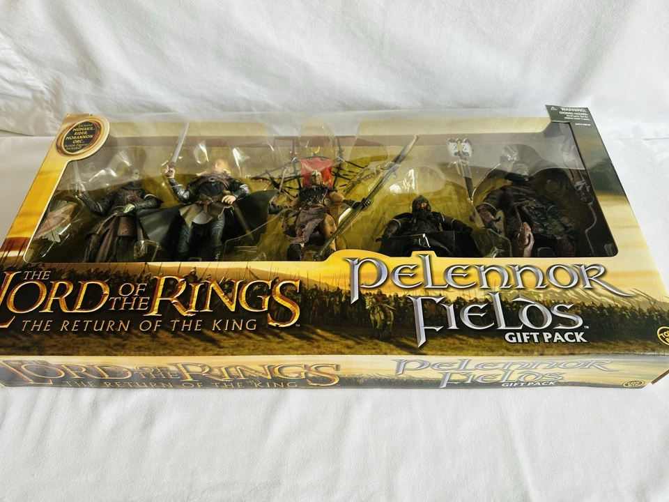 El Señor de los Anillos Pelennor Fields 5 figuras paquete de regalo 2005 Retorno del Rey Foto 3 de 4