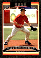  2006 Topps Scott Hatteberg 14/55 Black #533 Cincinnati Reds