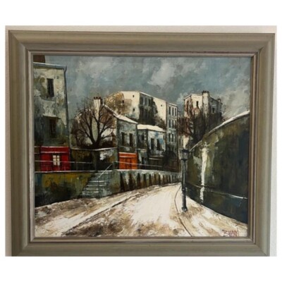 Öl auf Leinwand - Bunuel - Paris - Signiert