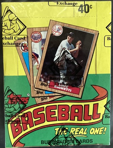 1987 Topps Baseball Wax Box BBCE FASC (From a Sealed Case) - Bonds, McGwire 🔥🔥