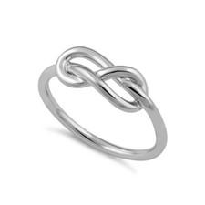 925 Sterling Silver Infinity Knot Oxidized Ring A charming Christmas Gift