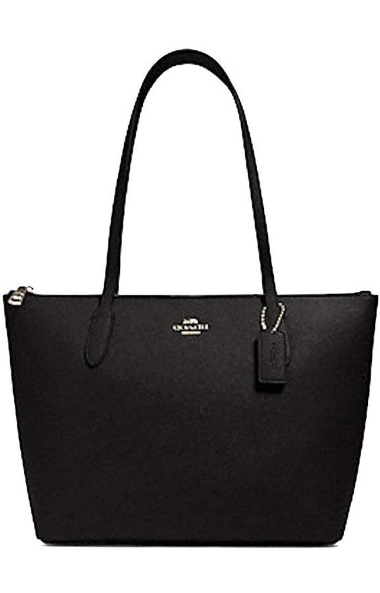 Coach Outline Signature Zip Tote, Large - IMBlack and matching