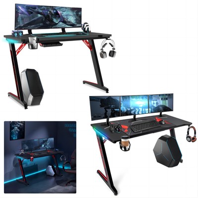 Gaming Tisch Z- Form PC Desk Computertisch Bürotisch Schreibtisch 2 Größen Neu