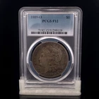 1889 O F12 PCGS Morgan Dollar Silver Coin Bullion $1 One Liberty Round Eagle
