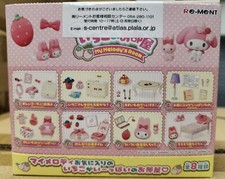 Re-Ment Miniatures Sanrio My Melody Room Strawberry Furniture set RARE