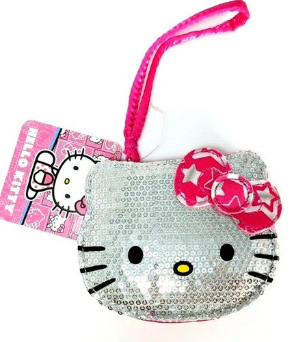 Bolso Sanrio Hello Lentellera Brillante Rosa Correa Pulsera Cartera Moneda 688955674486 eBay