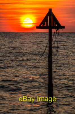Photo 6x4 Sunset over Cardigan Bay Aberystwyth Aberystwyth is famed for i c2015