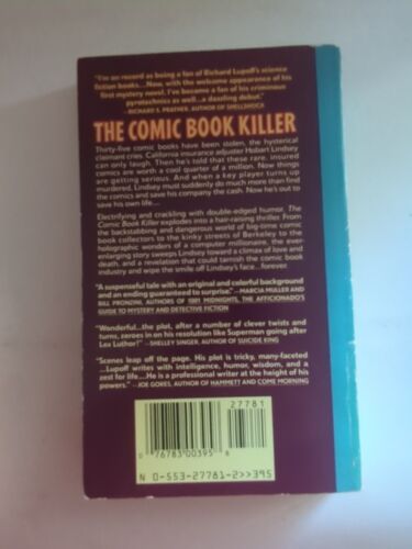 The Comic Book Killer (Bantam Books 1989) Richard A. Lupoff, PB, J20 - Picture 2 of 6