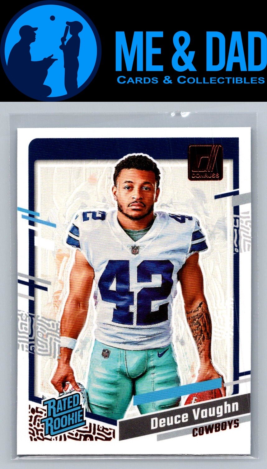 2023 Donruss #42 Deuce Vaughn Rated Rookie Portrait