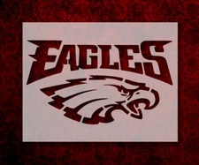 Philadelphia Eagles 11" x 8.5" Custom Stencil FAST FREE SHIPPING (373)