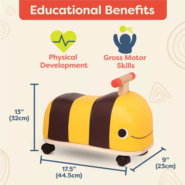 B. toys Wooden Bee RideOn Boom Buggy new eBay