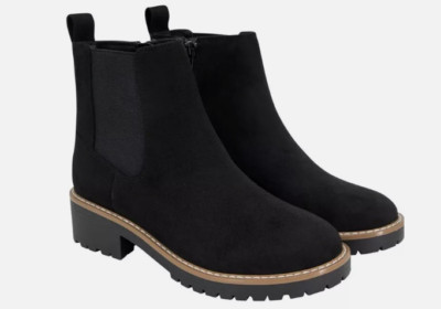 NEW!! Kensie Women's Kayla Black Suede Ankle Boots Variety in Size