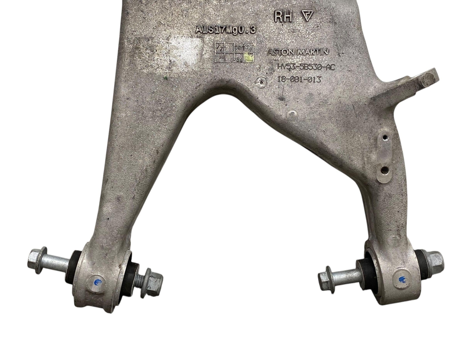 2017-2023 ASTON MARTIN DB11 RH RIGHT REAR UPPER & LOWER CONTROL ARM SET 4PCS *5K