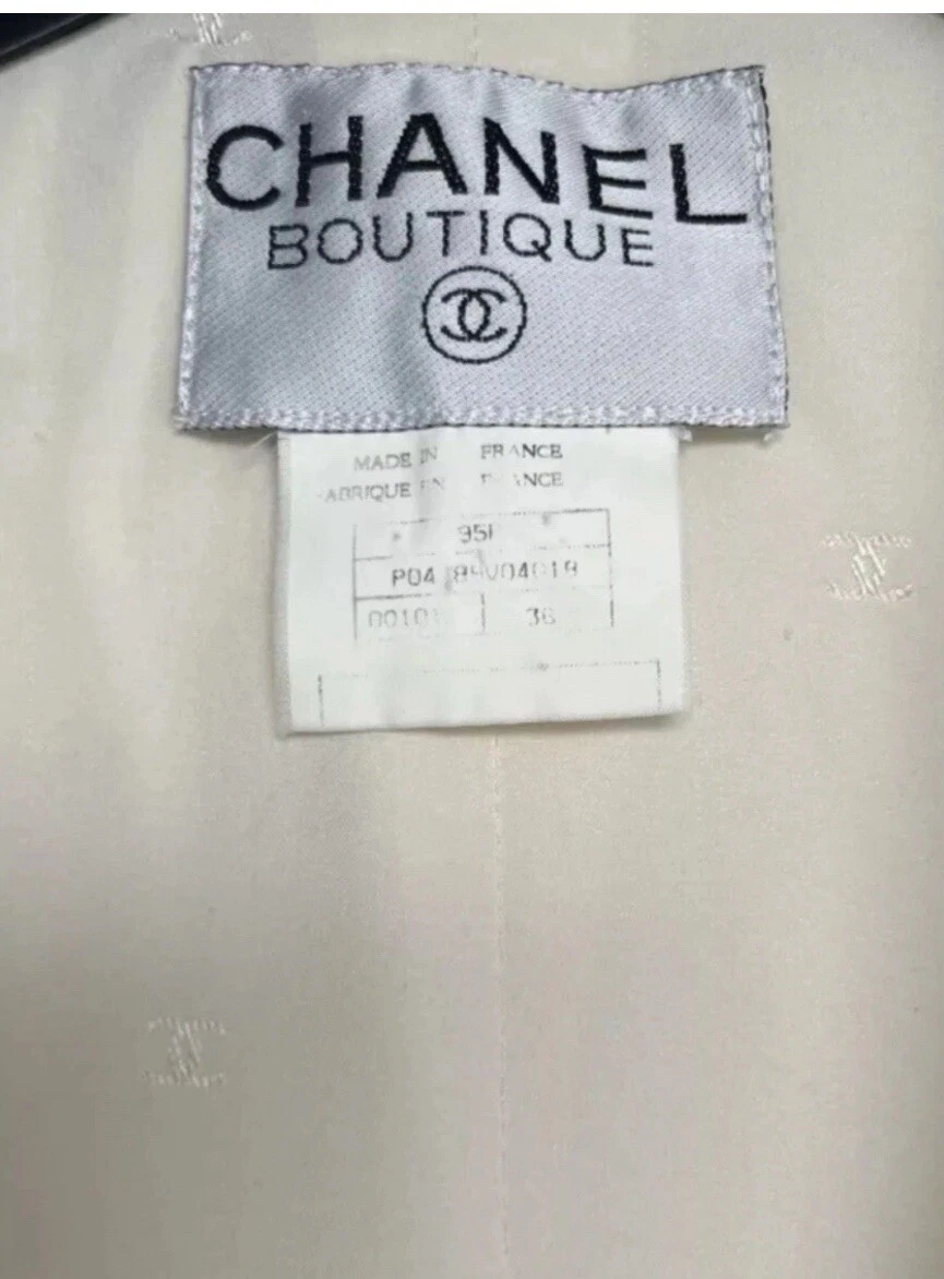Blazer bianco doppiopetto Chanel 95 P taglia 36