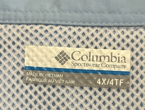 Columbia Hemd PFG Bahama Größe 4XL Kurzarm Angeln UPF 30 belüftet - Bild 6 von 7